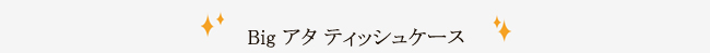 Big アタ ティッシュケース